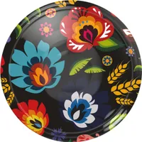 MIKONI Twist Off Deckel SCHWARZ FOLK 30 Stück SET Ø 82/6mm TO82 Schraubdeckel Gläser Verschluss 82mm Ersatzdeckel Sturzgläser Einmach-Deckel Z2