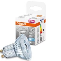 OSRAM PAR16 LED Reflektorlampe mit GU10 Sockel, Kaltweiss (4000K), Glas Spot, 2.6W, Ersatz für 35W-Reflektorlampe, LED STAR PAR16