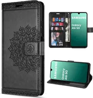 Handy Tasche für Samsung Galaxy A16 Hülle Handyhülle Klapphülle Wallet Case in Schwarz