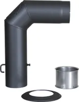 Winkelrohr-Set Senotherm gussgrau 120 mm