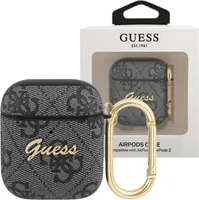 Guess Gua24Gsmk Airpods 1/2 kryt šedý 4G Script Metal Collection