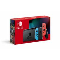 Nintendo Switch Konsole, mit verbesserter Akkuleistung, Farbe Neon-Rot/Neon-Blau