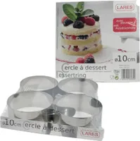 Lares Dessertring 4-er Set Durchm. 10 cm