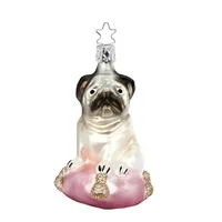INGE-GLAS® Weihnachts-Hänger Prinzessin Mops | IG-10128S020