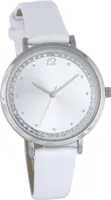 Moderne Design Damenarmbanduhr mit Lederarmband 34 mm Quarzuhwerk Damenuhr