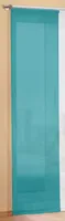 Preiser Flächenvorhang Schiebegardine, transparent, unifarben, mit Zubehör, 245x60, Türkis, 85589
