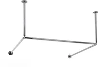 FRELU Duschvorhangstangen-System - Kürzbar -  U-Form - Aus Edelstahl, Größe:1000x1107x1000mm