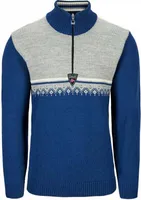 Dale of Norway Lahti Mens Knit Sweater Indigo/Light Charcoal/Off White XL Sveter