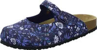 Alyssa Damen-Clog mit Tieffußbett Blumenmuster Navy-Blau, Farbe:blau, EU Größe:40