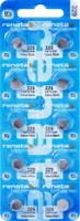 10x RENATA Uhrenbatterie 329 für Armbanduhr Knopfzelle SR 731 V329 SR731SW