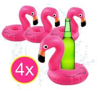 Aufblasbar Flamingo Getränkehalter Schwimmende Flasche Pool Badespielzeug Halter 