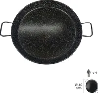 Smaltovaná valencijská pánev na paellu pro 9 osob / 40 cm.
