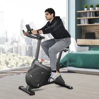 COSTWAY Indoor bike so zotrvačníkom s hmotnosťou 4KG, cvičebný bicykel s nastaviteľným magnetickým odporom, výškovo nastaviteľným sedadlom a riadidlami, držiakom na mobilný telefón a LCD displejom, fitness bicykel s nosnosťou až 120 kg