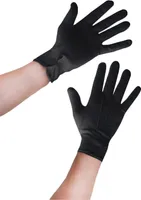 Oblique Unique Herren Handschuhe Einbrecher Dieb Kostüm Accessoire - schwarz