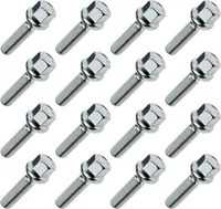 16x Radschraube M12x1.50 , Gewindelänge: 35mm, Kugelbund, SW17