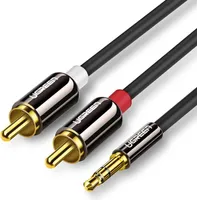 Ugreen Kabel Audiokabel 3,5 mm Miniklinke - 2 RCA 2 m schwarz (AV116 10584)