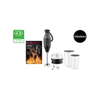 ESGE Zauberstab M 200 BBQ Stabmixer schwarz mit bis zu 17.000 U/min, 200W, mit Zerkleinereraufsatz, 98215