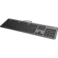 Hama USB-Tastatur KC-700, Slim-Design, Scissor-Tasten, anthrazit/schwarz