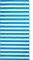 Handtuch Mikrofaser Strandtuch groß 180 x 90 cm - Badetuch Saugfähig Sandfrei Kompakt, Leicht - Schnelltrocknende Handtücher für Strand Blaue Streifen