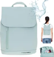 Rucksack Damenrucksack Frauen New Rebels Daley Fashion small medium Bürotasche Handtasche Daypack Büro Freizeit für Damen Freizeitrucksack backpack klein 511312 67 Mint Grün Pastell + Bagboom Schlüsseletui