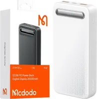 Mcdodo Powerbank 20000Mah 3X Usb Usb-C 22.5W + Usb-C Kabel
