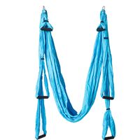 Yoga Schaukel Hängematte Trapez Sling Aeria Home Gym Anti-Schwerkraft Inversion Fitness (Blau)