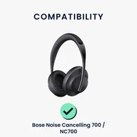 kwmobile 2x Ohrpolster kompatibel mit Bose Noise Cancelling 700 / NC700 Polster - Kopfhörer Polster aus Kunstleder für Over Ear Headphones