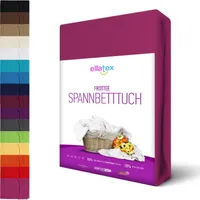 FROTTEE Spannbettlaken Spannbetttuch  Bettlaken Betttuch, in Größe: 90x200-100x200 cm, in Farbe: Pink