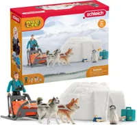 Set figurine Schleich, Expeditie Antarctica, multicolor, 3-8 ani, 120x120x25mm