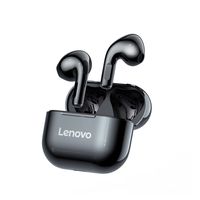 Lenovo LP40 TWS Kopfhoerer Echte kabellose BT-Ohrhoerer Semi-in-Ear-Sport-Ohrhoerer mit 13-mm-Moving-Coil Lange Lebensdauer Schwarz