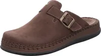 Rohde Herren Pantoffel Clog Nubuk Leder Schnalle Alassio 6794, Größe:42 EU, Farbe:Braun