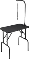 VEVOR Stôl na strihanie 875x472x1533mm Stôl na strihanie psov z nehrdzavejúcej ocele Nosnosť 99,8 kg Obliekací stôl pre psov Skladací stôl na strihanie domácich zvierat 807,7x459,7 mm Pracovný stôl Ideálny na kúpanie Strihanie Sušenie Kefovanie