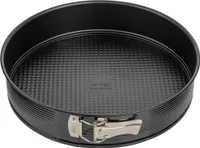 Zenker Springform Ø 30 cm BLACK METALLIC, Backform mit Antihaftbeschichtung, runde Kuchenform mit Flachboden (Farbe: Schwarz)