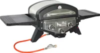 El Fuego Tischgasgrill Smoker "Medison" silber Gasgrill/Grill/Steak/BBQ
