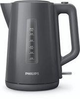 Philips 3000 series HD9318/10, 1,7 l, 2200 W, Grau, Kunststoff, Wasserstandsanzeige, Drahtlos
