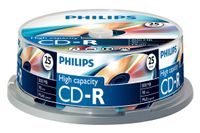 Philips CD-Rohlinge, 90Min, 800MB, Speed 40x, Spindel (25 Disc)