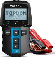 TOPDON BT100 Autobatterietester 12V Lasttester 100-2000 CCA Kfz-Generatorprüfer Digitaler Autobatterie-Tester Autobatterieanalysator Ladesystem Testgerät