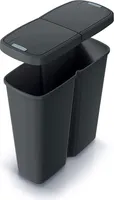 Odpadkový koš DUO černý, 50 l, černá