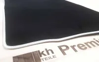 Rohož do kufra Tesla Model Y Velours Rohož do kufra (biely okraj)
