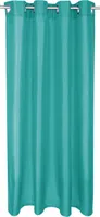 Gardine Alessia blickdicht mit Ösen ( 4cm ), Maße: 140x145cm, Farbe: Türkis