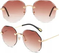 Sonnenbrille - Randlose Damen-Sonnenbrille - Sommer-Styling - UV-Schutz - Hochwertiges Design - Quadratische Form - Übergröße