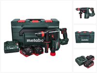 Metabo KH 18 LTX BL 28 Q Akku Bohrhammer 18 V 3 J SDS plus Brushless + 2x Akku 5,5 Ah + Ladegerät + metaBOX ( 601715660 )