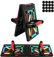 BIGTREE Liegestützgriffe Faltbare 12-in-1 Push Up Rack Board System mit Handgriff Multifunktionales Muskeltraining System für Home Fitness Workout