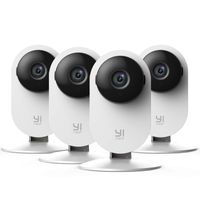 YI Überwachungskamera WLAN IP Kamera mit Bewegungsmelder Innen Nachtsicht 2 Way Audio App für Handy/PC Home Camera Monitor für Home Security/Baby/Pet Lokal Cloud Speicherung (080p-4er Set)