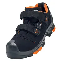 uvex 2 Sandalen S1P schwarz, orange Weite 11 Gr. 41