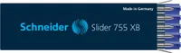Schneider Slider 755 Kugelschreiberminen XB 10 St. blau, 10 St.