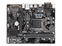 Gigabyte H410M H V3 1.0 M/B Prozessorfamilie Intel, Prozessorsockel LGA1200, DDR4 DIMM, Speichersteckplätze 2, Unterstützte Festplattenschnittstellen SATA, M.2, Anzahl SATA-Anschlüsse 4, Chipsatz Intel H,