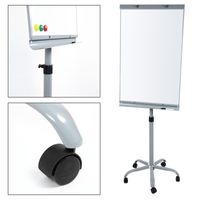Flipchart Whiteboard Konferenztafel magnetisch höhenverstellbar auf Rollen Meeting Konferenz Präsentation Büro