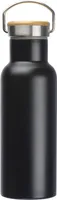 Doppelwandige Trinkflasche / aus Edelstahl / 500ml / Farbe: schwarz