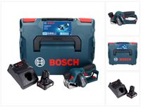 Bosch GHO 12V-20 Professional Akku Hobel 12 V Brushless + 1x Akku 6,0 Ah + Ladegerät + L-Boxx